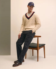 Merino Wool Archive Tennis Sweater / Brooks Brothers Sale