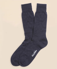 Merino Wool Big Dot Crew Socks / Brooks Brothers Men