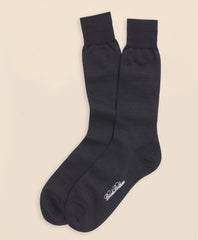 Merino Wool Mini Dot Crew Socks / Brooks Brothers Men