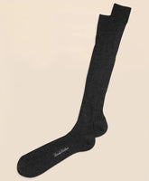 Merino Wool Ribbed Over-the-Calf Socks / Brooks Brothers Men