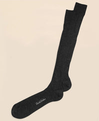 Merino Wool Ribbed Over-the-Calf Socks / Brooks Brothers Men