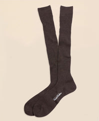 Merino Wool Ribbed Over-the-Calf Socks / Brooks Brothers Men