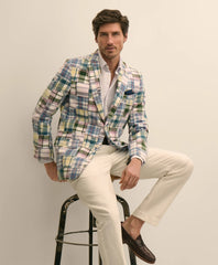 No. 1 Sack Sport Coat in Cotton Patchwork Madras / Brooks Brothers Tailored