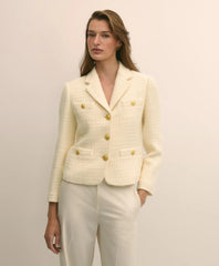 Boucle Notch-Lapel Jacket / Brooks Brothers Sale