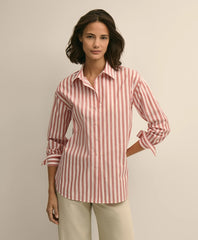 Oversized Cotton Pinstripe Shirt / Brooks Brothers Sale