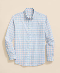 Performance Series Stretch Polo Button-Down Collar, Checked Sport Shirt / Brooks Brothers Sale