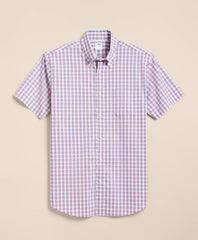 Performance Series Stretch Polo Button-Down Collar, Check Sport Shirt / Brooks Brothers Men