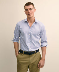 Performance Series Stretch Spread Collar, Check Sport Shirt / Brooks Brothers Shirts