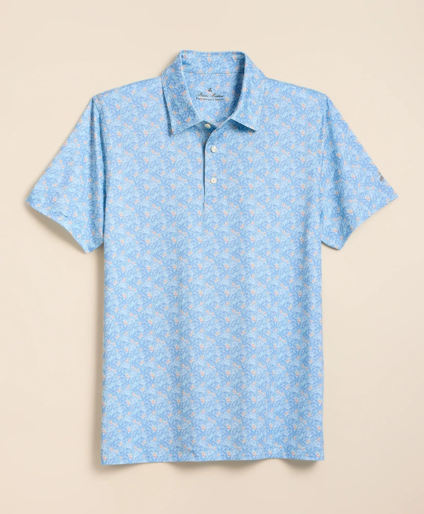 Performance Series Vintage Tropical Motif Polo Shirt / Brooks Brothers Men
