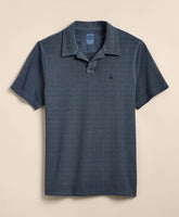 Cotton Pique Garment-Dyed Johnny Collar Polo Shirt / Brooks Brothers Men