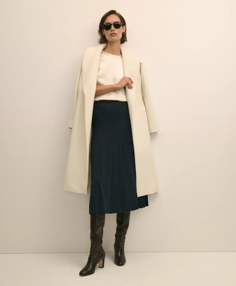 Cable Knit Midi Sweater Skirt / Brooks Brothers Sale
