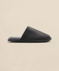 Shearling Lined Leather Slippers / Brooks Brothers Men