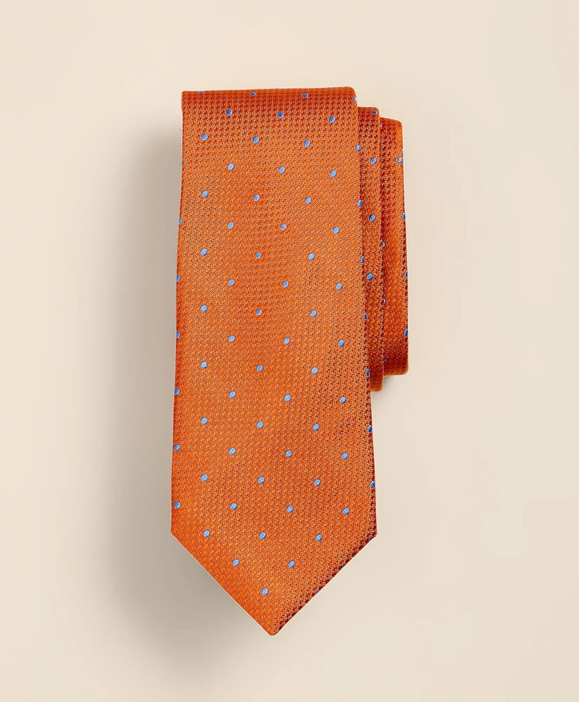 Silk Basketweave Dot Tie / Brooks Brothers Men