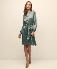 Silk Charmeuse Shift Dress / Brooks Brothers Sale