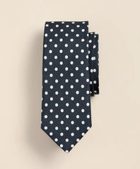 Linen-Silk Dot Tie / Brooks Brothers Men