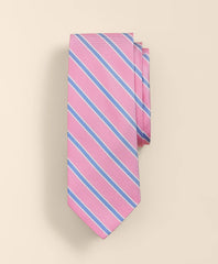 Silk Oxford-Weave Outline Stripe Tie / Brooks Brothers Men