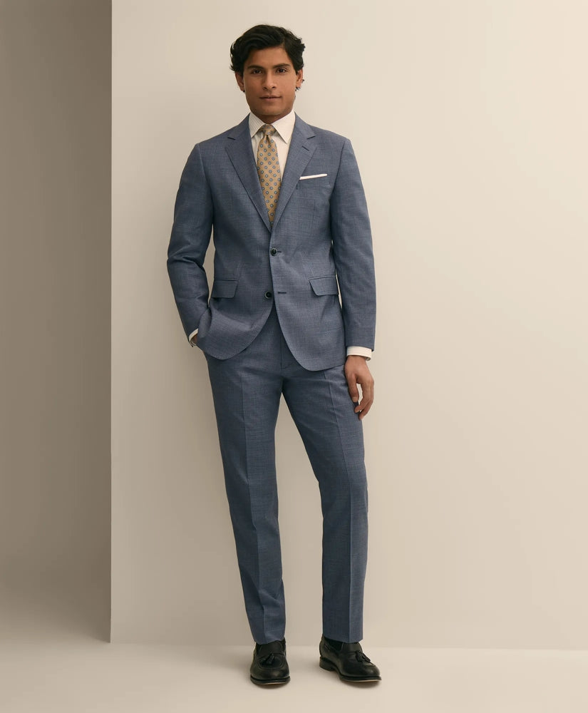 Slim Fit Wool Mini-Houndstooth 1818 Suit / Brooks Brothers Tailored