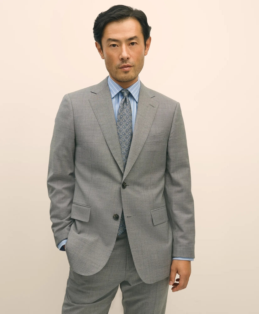Slim Fit Wool Mini Houndstooth 1818 Suit / Brooks Brothers Men