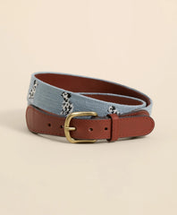Smathers & Branson Needlepoint Dalmatian Belt / Brooks Brothers Men