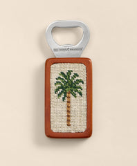Smathers & Branson Needlepoint Desert Palm Bottle Opener / Brooks Brothers Men
