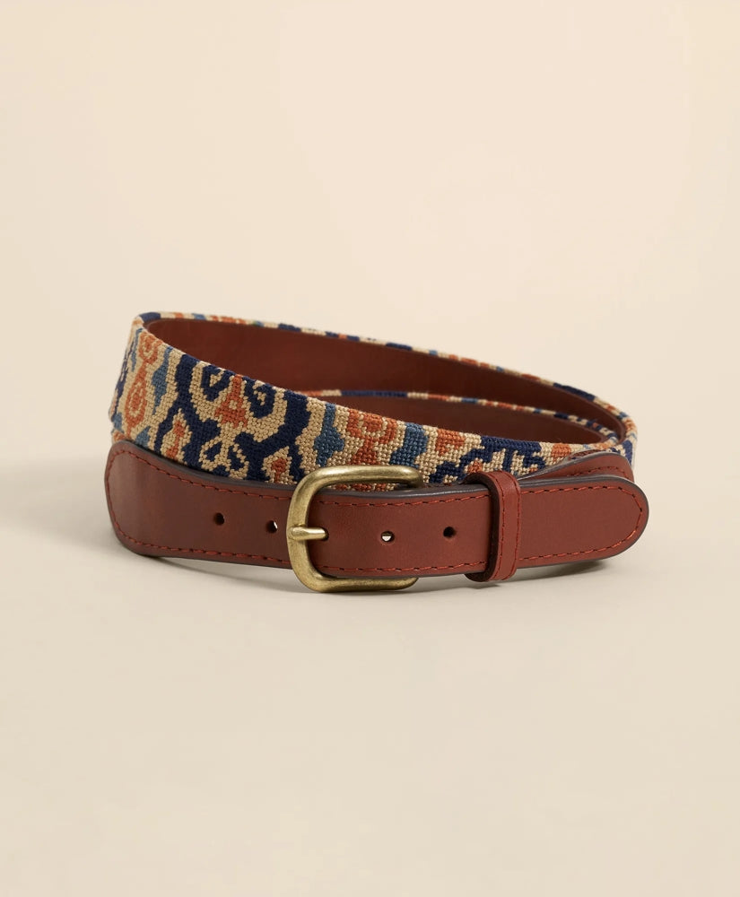 Smathers & Branson Needlepoint Ikat Belt / Brooks Brothers Men