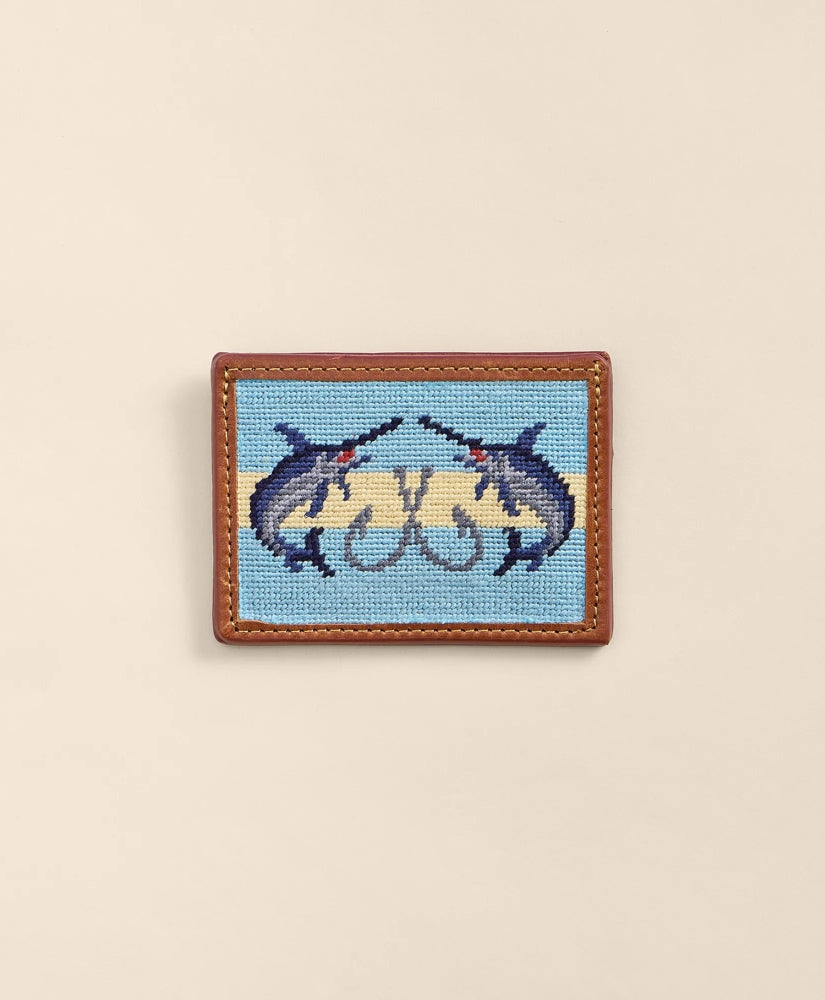 Smathers & Branson Needlepoint Marlin Card Case / Brooks Brothers Men