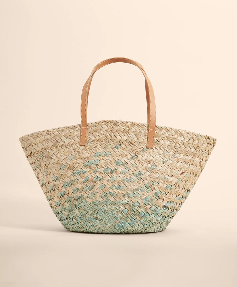 Flora Bella Straw Dip-Dye Shopper Bag / Brooks Brothers Sale