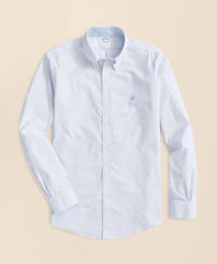 Stretch Non-Iron Oxford Button-Down Collar, Bengal Stripe Sport Shirt / Brooks Brothers Men