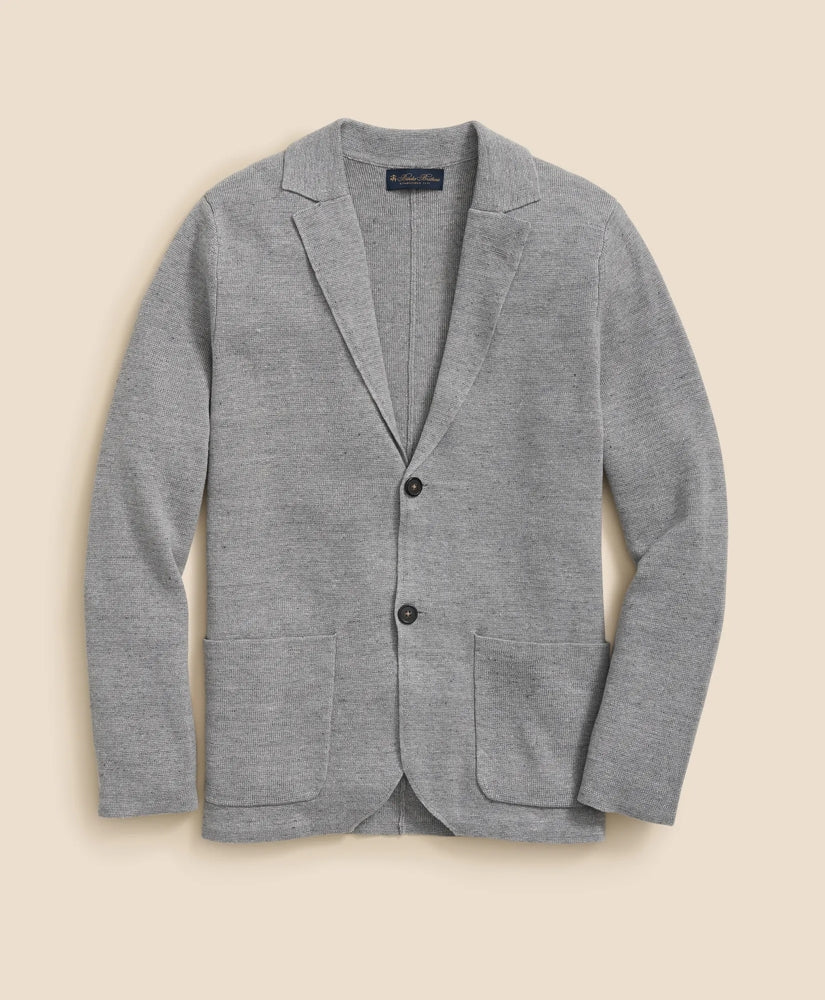 Sweater Blazer In Linen-Cotton Blend / Brooks Brothers Men