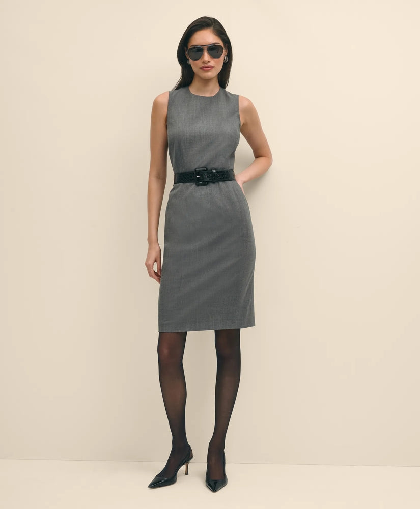 The Essentials Brooks Brothers Stretch Wool Sheath Dress / Brooks Brothers Sale
