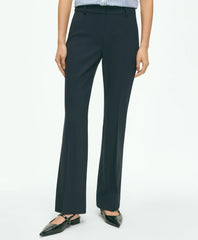 The Essentials Brooks Brothers Stretch Wool Flare Leg Trousers / Brooks Brothers Women