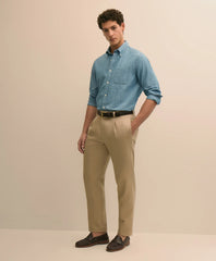 The Pleated Linen-Cotton Pants / Brooks Brothers Men
