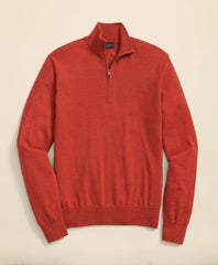 Ultimate Merino Wool Quarter-Zip Sweater / Brooks Brothers Men