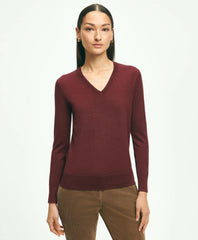 Ultimate Merino Wool V-Neck Sweater / Brooks Brothers Women