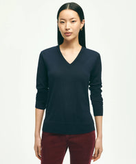 Ultimate Merino Wool V-Neck Sweater / Brooks Brothers Women