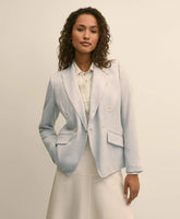 Viscose Melange Tweed Double-Breasted Jacket / Brooks Brothers Women