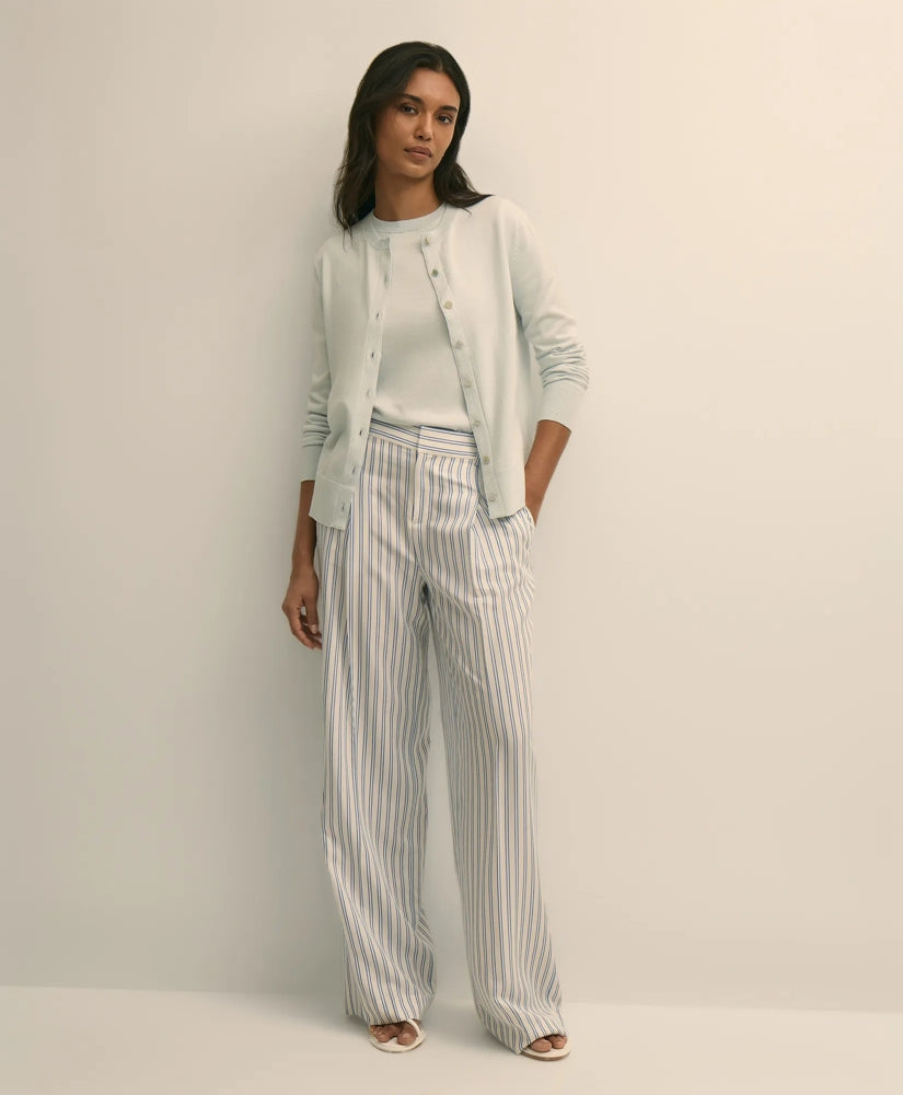 Viscose Striped Pants / Brooks Brothers Sale