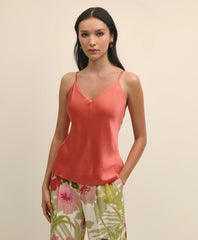 V-Neck Camisole in Washable Silk Charmeuse / Brooks Brothers Women