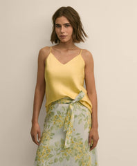 V-Neck Cami in Washable Silk Charmeuse / Brooks Brothers Women
