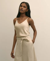 V-Neck Cami in Washable Silk Charmeuse / Brooks Brothers Women