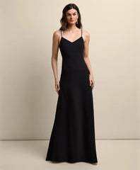 V-Neck Spaghetti Strap Gown / Brooks Brothers Women