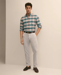 Washed Cotton Seersucker Pants / Brooks Brothers Men