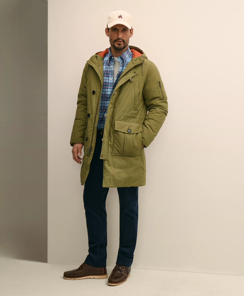 Water-Resistant Down Hooded Parka / Brooks Brothers Sale