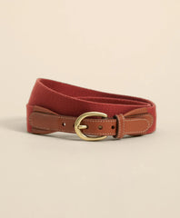 Webbed Leather-Accent Belt / Brooks Brothers Men