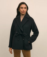 Wool Blend Double-Faced Drawcord Waist Coat / Brooks Brothers Sale