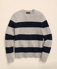 Wool Ragg Stripe Sweater / Brooks Brothers Sale