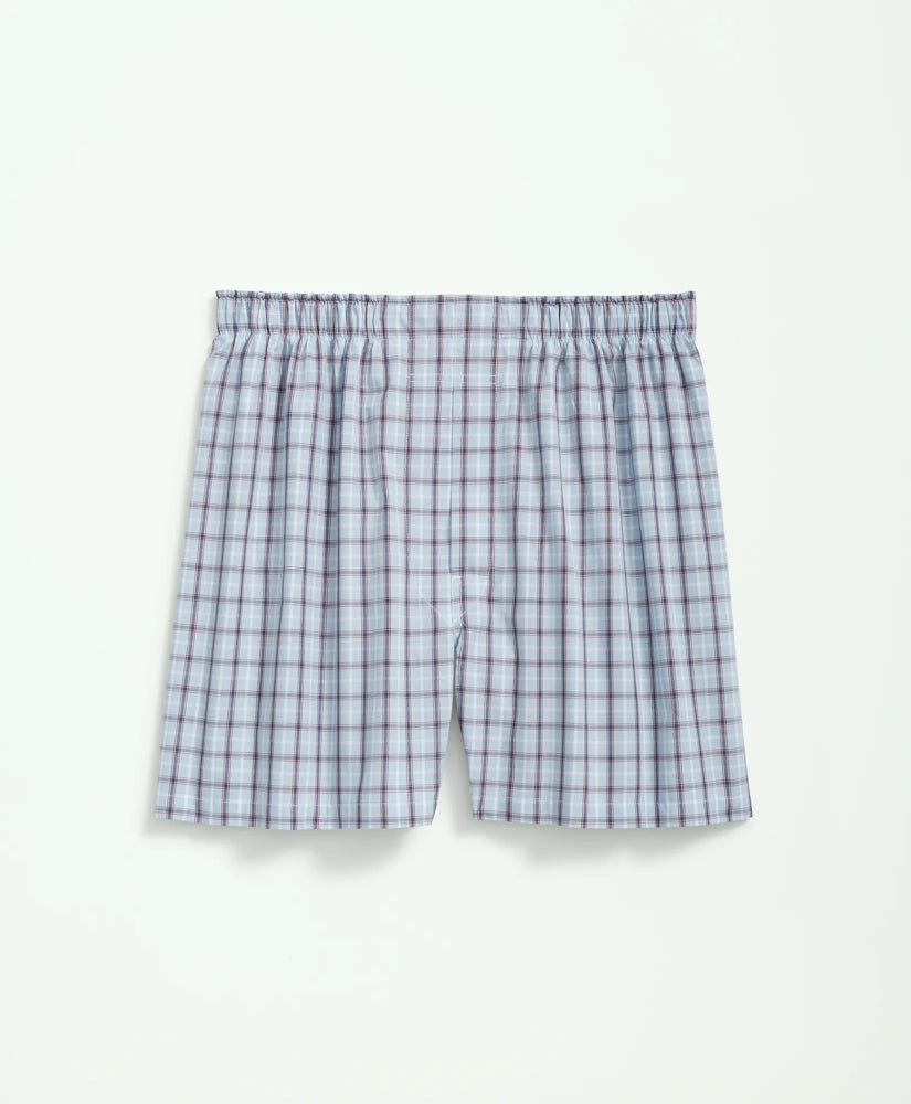 Cotton Broadcloth Plaid Boxers / Brooks Brothers Sale