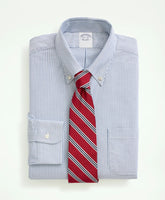 American-Made Oxford Cloth Button-Down Stripe Dress Shirt / Brooks Brothers Men