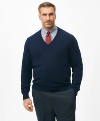 Big & Tall 3-Ply Cashmere V-Neck Sweater / Brooks Brothers Men