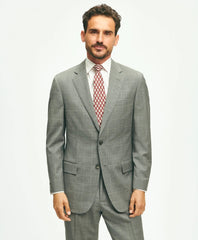 Traditional Fit 1818 Windowpane Suit In Wool / Brooks Brothers Sale